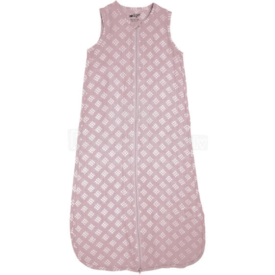 Lodger Hopper Sleeveless Tribe Muslin kokvilnas guļammaiss bez piedurknēm, Rose, 68/80 cm