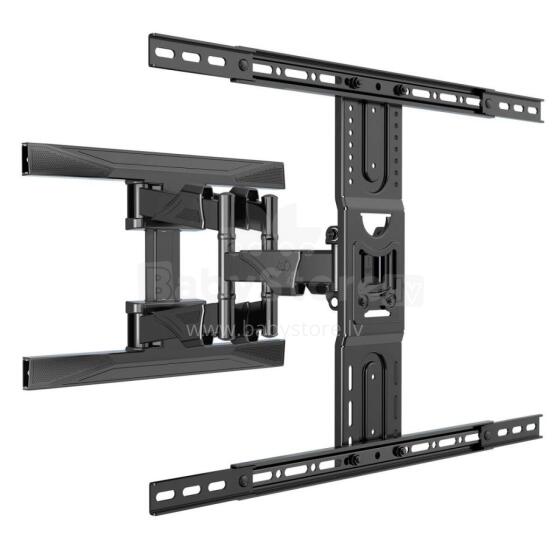 TV stiprinājums pie sienas 45-75 collas, līdz 45 kg, melns