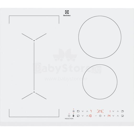 Electrolux indukcijas plīts virsma, iebūv., balta
