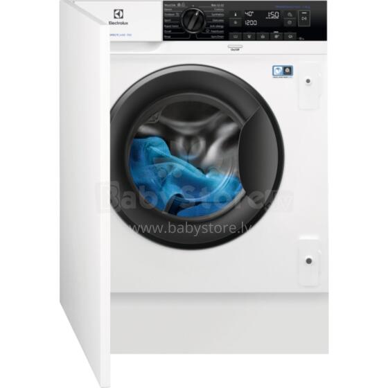 Electrolux iebūv. veļas mazgājamā mašīna, front. ielāde, 8 kg, balta