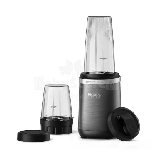 Akcija! PHILIPS 5000 Series blenderis, 1000W, melns (kompl. 2 krūzes)