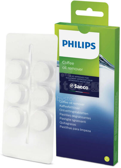 PHILIPS Kafijas pagatavošanas bloka tīrīšanas tabletes, 6 gab