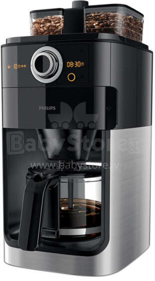 (V) PHILIPS Grind&amp;Brew Kafijas automāts, 1000W (melns)