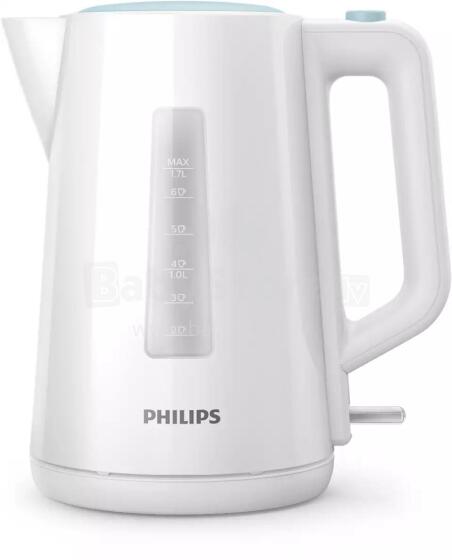 PHILIPS tējkanna 1.7 l, balts/zils