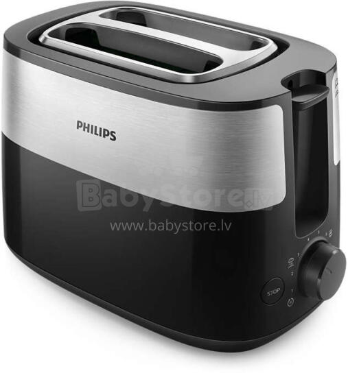 Akcija! PHILIPS Daily Collection Tosteris, 830 W (melns)