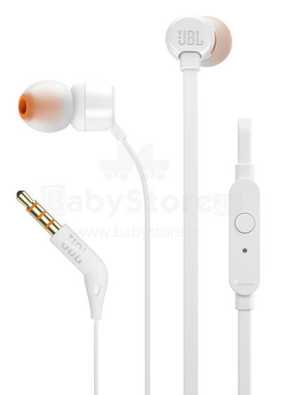 JBL in-ear austiņas, baltas