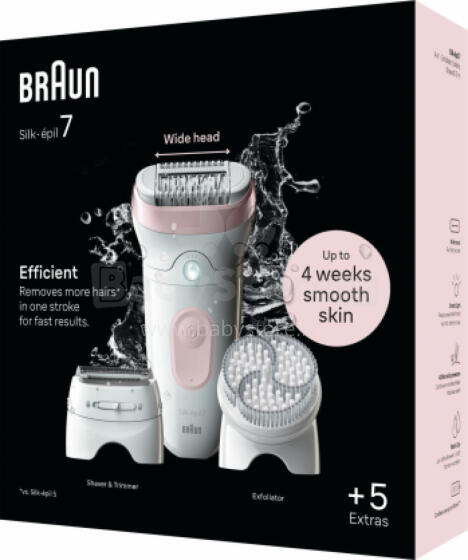 Akcija! BRAUN Silk 7 epilators ar piederumiem