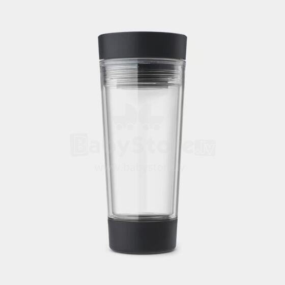 BRABANTIA Make &amp; Take ceļojumu tējas krūze, 0.36 L, dark grey