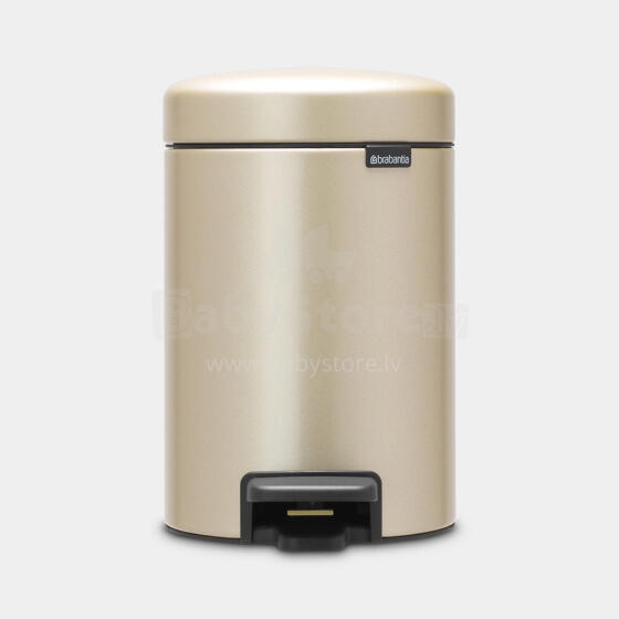 BRABANTIA atkritumu tvertne ar pedāli NewIcon, 3 l, Champagne