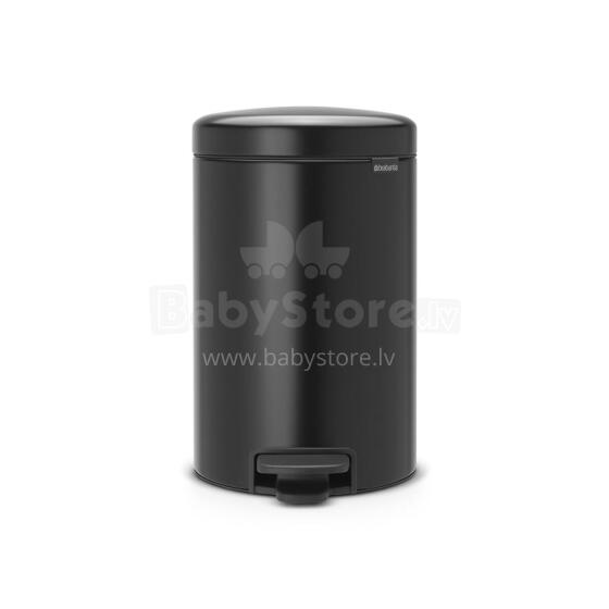 BRABANTIA atkritumu tvertne ar pedāli NewIcon, 12 l, Matt Black