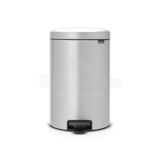 BRABANTIA atkritumu tvertne ar pedāli NewIcon, 20 l, Metallic Grey