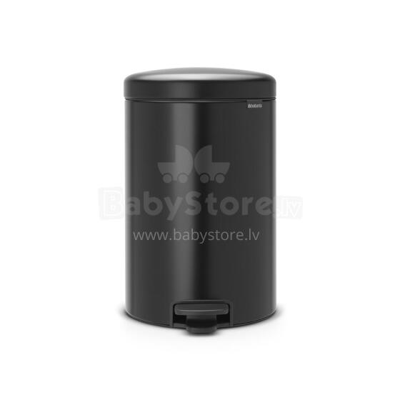 BRABANTIA atkritumu tvertne ar pedāli NewIcon, 20 l, Matt Black