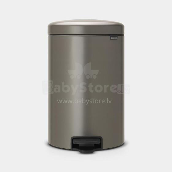 BRABANTIA atkritumu tvertne ar pedāli NewIcon, 20 l, Platinum