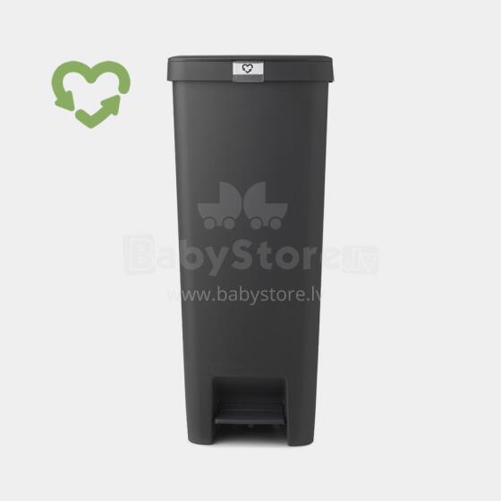 BRABANTIA atkritumu tvertne StepUp ar pedāli, 40l, dark grey