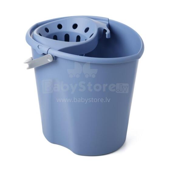 Bucket with press 12L blue