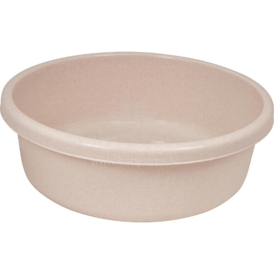 Round bowl 18L beige