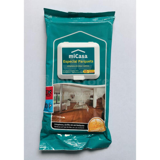 Wet wipes for wooden floors 15 pcs. 