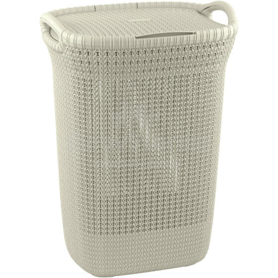 Skalbinių dėžė Knit 57L 45,2x34,1x61,4cm balta