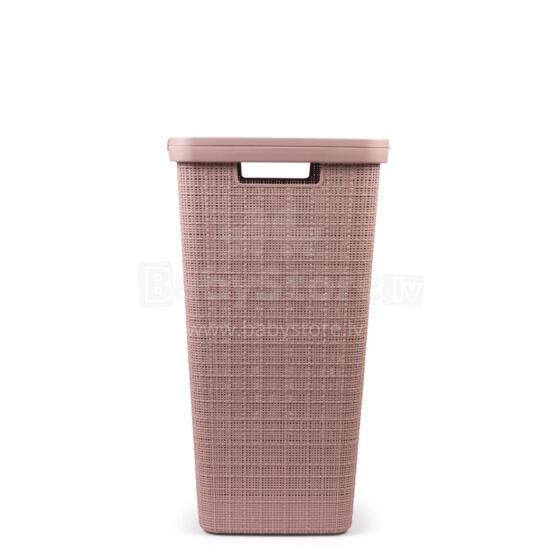 Laundry box Jute 58L 43x34x60cm pink 