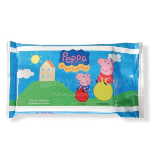 Niisked salvr&auml;tikud lastele Fresh Peppa Pig, 12 tk