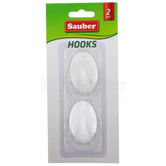 Hooks 2gb 3x4,7cm oval white 