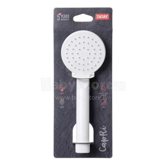 Shower handset Capri &Oslash;7,5cm, 1 mode, matt white