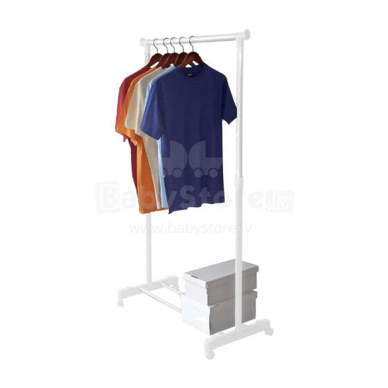 Deluxe Clothes Rack White 88x43x98-175cm white