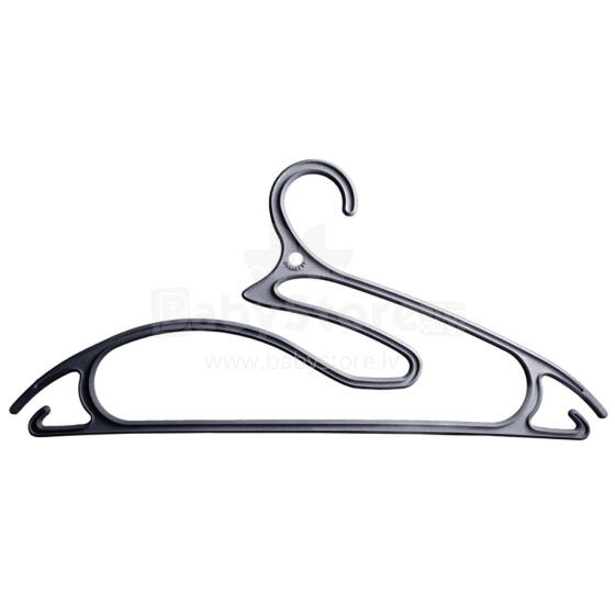 Clothes hangers 5in1 3gb, plastic, grey