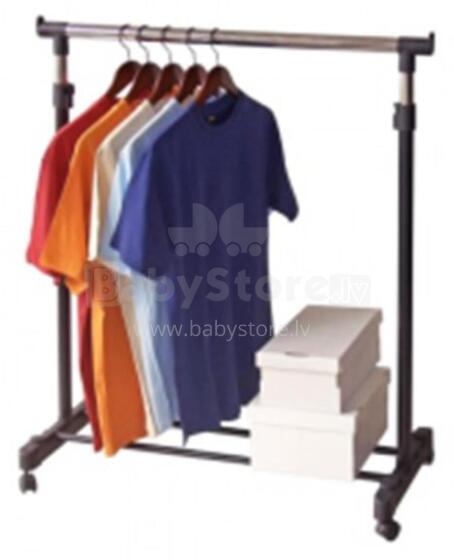 Deluxe Clothes Rack Black 88x43x98-175cm black