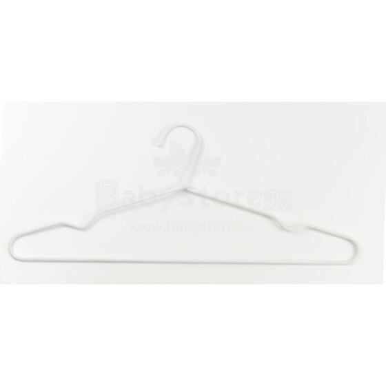 Clothes hangers 3 pcs stainless steel/fabric Metal 44,5cm assorted, black/light blue/white