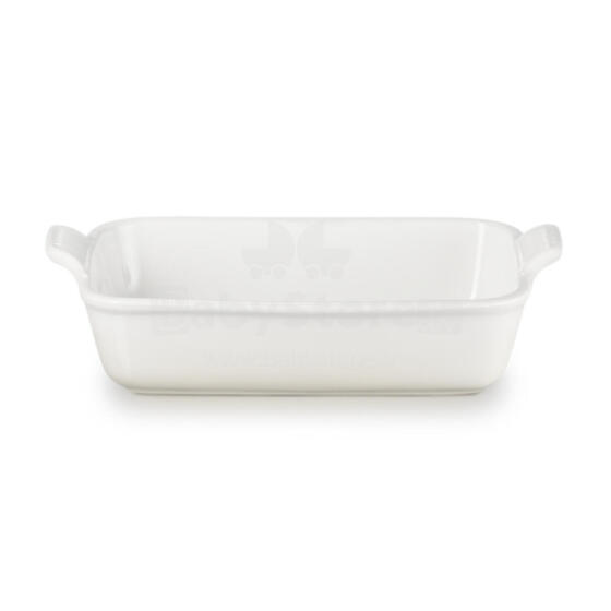 Le Creuset ristk&uuml;likukujuline p&auml;randkeraamika 26x19cm / 2,4L valge