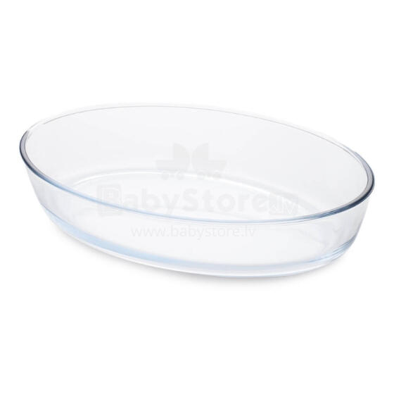 Glass baking dish oval Borosilicate Glass 30x21,5x7cm / 2,4L