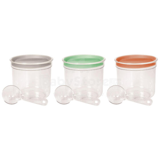 Food bowl round with spoon 1L assorted 