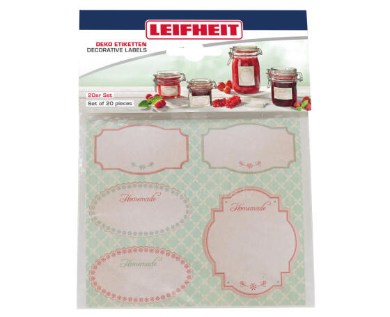 LEIFHEIT Jar decorating sticker set pastel