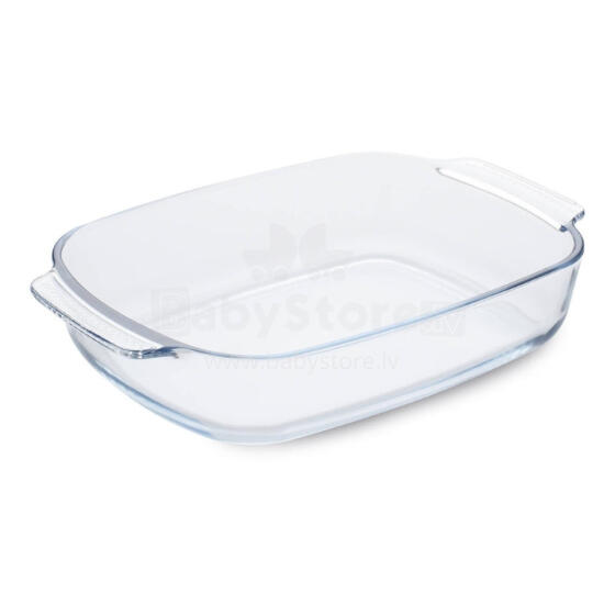 Glass baking dish rectangular Borosilicate Glass 30x20x6cm / 2L 