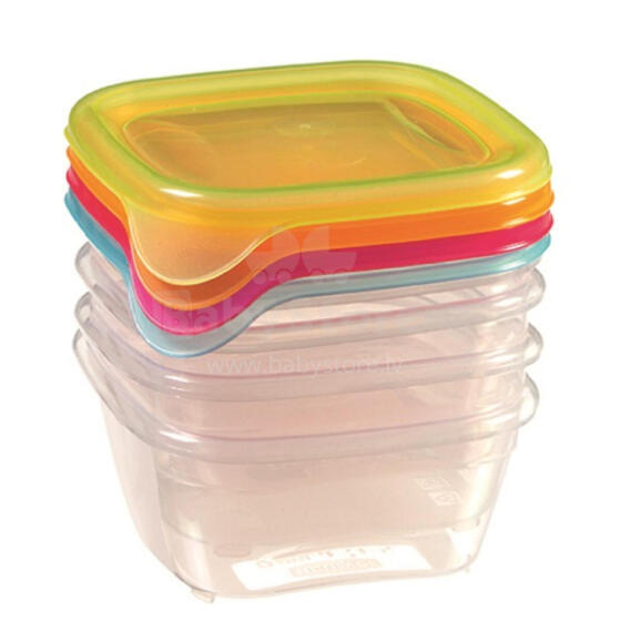 Food bowl set of 4 4x0,25L Fresh&amp;amp;Go mix