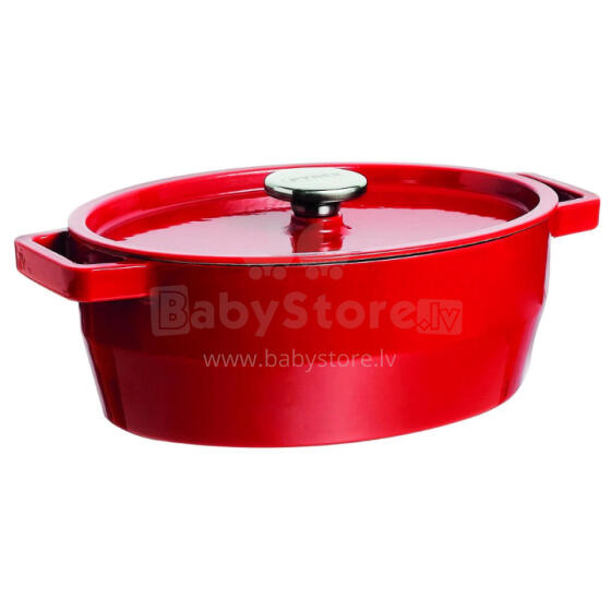 Pyrex SLOWCOOK malmist pott 29cm. 3.8l ovaalne punane