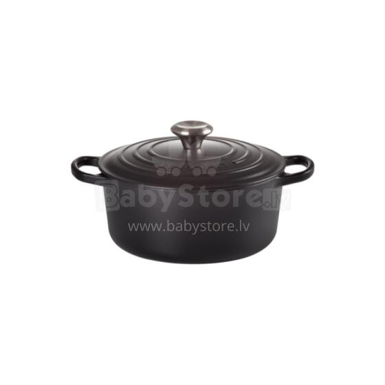 Le Creuset Ketaus puodas apvalus &Oslash;26cm / 5,3L matinis juodas