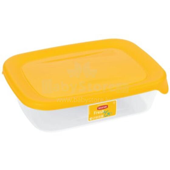 Food container rectangle 5L Fresh&amp;amp;Go yellow