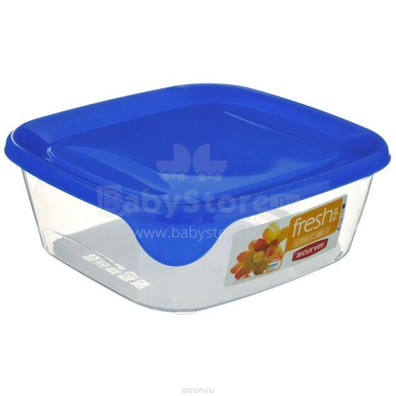 Food container square 0,25L Fresh&amp;amp;Go blue