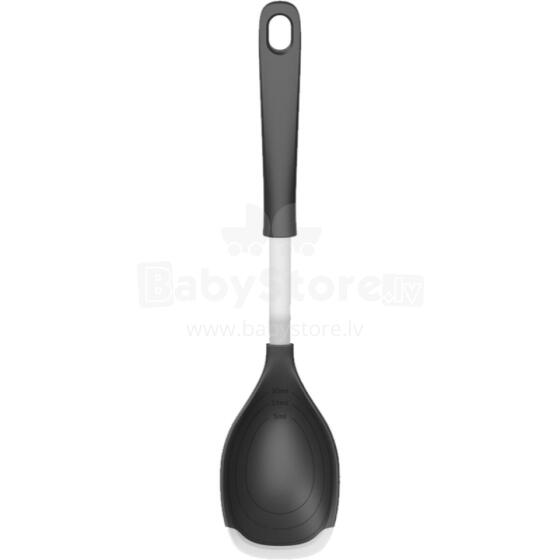 Nylon measuring spoon with silicone rim