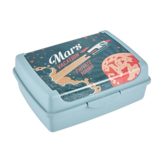 Toiduainete hoidmise konteiner click-box midi 1L Carla &amp;quot;Space tour&amp;quot; 17x13x7cm sinine