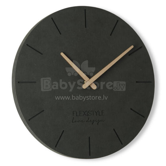 Bebe Basic Clock Black Art.206349 Sienas pulkstenis 30cm melns