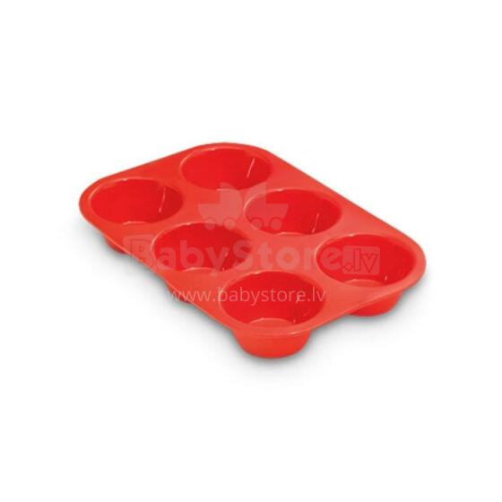 Cupcake tin 6 pieces silicone Juliette 16.5 x 25 x 3.5 cm