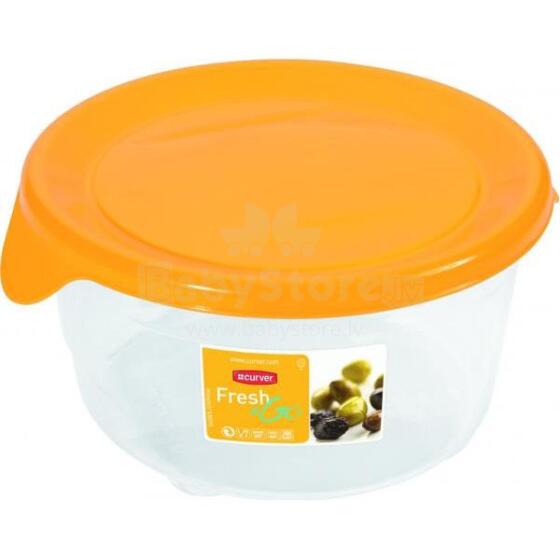 Food container round 0,5L Fresh&amp;amp;Go yellow