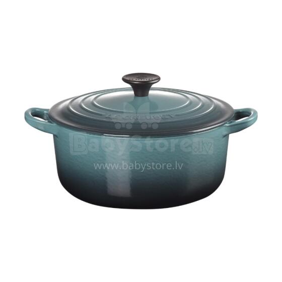 Le Creuset Valurauast &uuml;mmargune pott &Oslash;20cm / 2,4L sinimustvalge