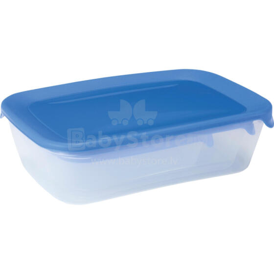 Food containers set of 3, rectangle 2+1+0,5L Fresh&amp;amp;Go blue