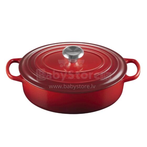 Le Creuset Кастрюля чугунная овальная &Oslash;27см / 3,4л красная