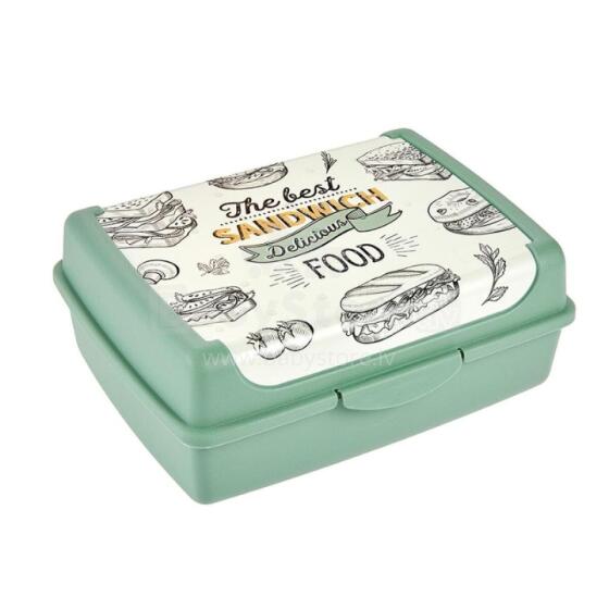 Food storage container click-box midi 1L Carla &amp;quot;Sandwich&amp;quot; 17x13x7cm green