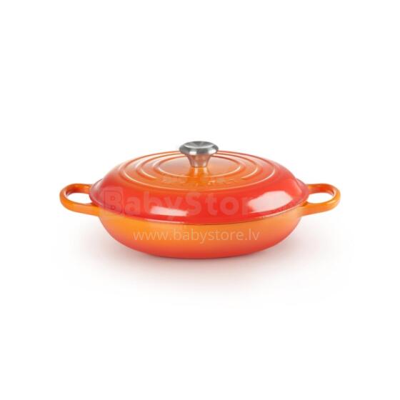 Le Creuset Valurauast madal pott 30cm / 3,5L oranž 